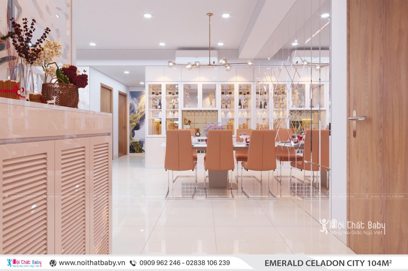 Tổng hợp các mẫu thiết kế nội thất Chung cư Emerald Celadon City